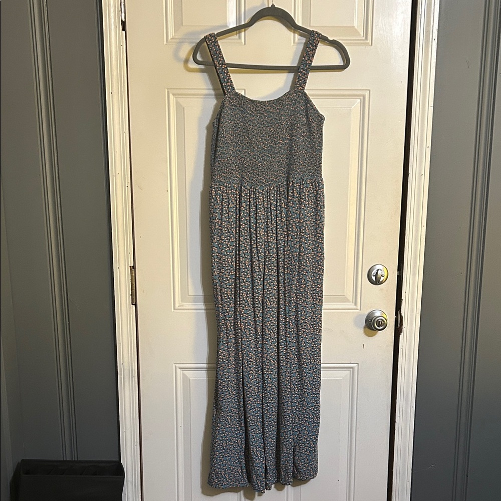 Elegant Blue Patterned jumpsuit